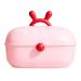 Kid Jewelry Storage Box 3 Layer Hair Clips Holder Princess Play Box Cosmetic Organizer Make- up Tool Case Hair Accessories Carrying Case for Girls