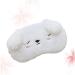 jojofuny Sleep Blindfold 1pc Sleeping Eye Mask Eye Patch Plush Eye Mask Cartoon White Dog Sleep Eye Cover - Buy Online on GoSupps.com