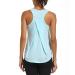 HLXFHB Workout Tank Tops for Women Gym Exercise Athletic Yoga Tops Racerback Sports Shirts Sky Blue Small