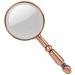 Magnifying Glasses Educational Hobby Magnifiers Metal Handheld Comfort Elderly Reading Magnifying Glass Hd Optical Glass Vintage Bronze Student Interest Fans Field Observation Plants Comfortable