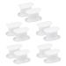 NOLITOY 5 Pairs Toe Splitter Nozzle Applicator Bottle Compact Bunions Feet Halloween Practical Bunion Straightener Separator Durable Bunion Straightener Hallux Big Toe Protector White Sebs 3.6x3.3cm White