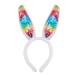 hgnxa Easter Rabbits Ear Hairband Woman Teens Sequins Headbands for Movie Enthusiasts Animes Theme Gatherings Hairband White