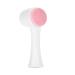 Facial Cleansing Brush  Double Sided Clean & Exfoliating & Massage Soft Bristles  Silicon Face Pore Cleanse  Blackhead  Acne Dry or Wet Multi-Purpose(Pink)