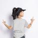 Kids Black Adjustable Visor Sun Hat | 6-12 Years | Athletic Sports Hat - Buy Online on GoSupps.com