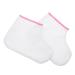 SAFIGLE Prot ge-pieds Coton Lot de 2 Doublure paisse Blanc Rose pour Bain de Paraffine P dicure Spa Soin des Pieds Institut Beaut
