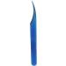 Blue Stainless Steel Curved Eyelash Tweezers for False Eyelash Extensions - Precision Beauty Tool | International Shipping - Buy Online on GoSupps.com