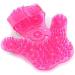 Palm Shaped Massage Glove - 9 Rotating Metal Rollers for Body Care | Pink Massage Tool for Relaxation - Buy Online on GoSupps.com