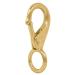 JCS No.0, 2.25inch Small Non-Swivel Brass Gate Snap Clip