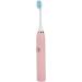 Pink Waterproof Electric Toothbrush - Vibrating Soft Bristles Automatic Cleaning Interchangeable Heads for Adults - Buy Online on GoSupps.com