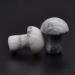 Natural Crystal Rough 0.7" Mini Mushroom Stone Carved Natural Quartz Crystal Statue Decor Gift