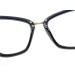 Parwana Mode Oversized Cat Eyes Reading Glasses for Women - Trendy Anti-Glare & Blue Light Blocking - Black +100 - Buy Online on GoSupps.com