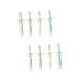 Healvian 8 STK toddler toothbrush Infant toothbrush made of silicone hand toothbrush made of silicone training brush bristle toothbrush suction toothbrush