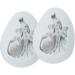 COHEALI 2pcs Easter Resin Molds Clay Making Tools Easter Cake Molds Fondant Molds Cupcake Topper Decorating Mold Gummy Molds Silicone Soap Molds Lollipop Mold Candle Decorate Candy White - Buy Online on GoSupps.com