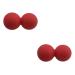 Homsfou 2st yoga-ball silicone gags plantar fasciitis-massage peanuts massage ball eruption yoga roll peanut ball peanut ball massage balls relaxation ball fitness red