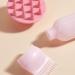 DELITLS Root Comb Applicator Bottle & Scalp Massager Shampoo Brush - Hair Coloring Dye & Treatment Tools (Pink) | International Shipping Available - Buy Online on GoSupps.com