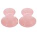 Beaupretty Face Roller Scraping Massage : 2Pcs Natural Rose Facial Mushroom Shape Jade Guasha Stick Tools for SPA Body Eye Neck Back Relax Skin Care Tools