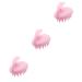 Beavorty 3st scalp care brush scalp massage gear hair growth hairbrush for the shower curly curly hair hairbrush shampoo brush scope brush waterproof massage comb hare pink