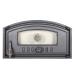 BBQrolling pizza oven door Premium 490x280 cast iron oven door with glass + thermometer open door bread oven door/right/