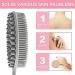BAOOOFU Silicone Long Handle Body Brush for Shower | Exfoliating Scrubber for Elderly Men and Women | Includes Hook | Blue - Buy Online on GoSupps.com
