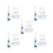 5-set rotating electrical toothbrush with 4 heads oral hygiene baby children toddler toothbrush battery-operated 5-Set (multicolored)