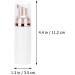 FRCOLOR 12pcs Plastic Foam Dispenser Bottle Empty Mini Foaming Pump Bottles Travel Cosmetics Refillable Containers for Shampoo Facial Cleanser Lotion (Rose Gold) As Shown - Buy Online on GoSupps.com