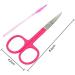 Hoyuji Magnetic Eyelash & Brow Scissors Set Stainless Steel, Pink - Buy Online on GoSupps.com