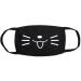 Mis.Moon 4 Pack Cartoon Pattern Face Masks - Stylish Black Cotton Dustproof Masks for Kids & Adults - Buy Online on GoSupps.com