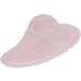 Verdant Touch Rose Quartz Gua Sha Tool - Stainless Steel Meridian Massage Device for Pain Relief | Portable Hand & Wrist Grip - Buy Online on GoSupps.com