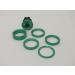 Motobecane Anodized 1 1/8 Headset Spacer Kit - Green Top Cap & Star Nut Bolt - Buy Online on GoSupps.com