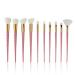 Milopon 10pcs Makeup Brush Set Foundation Eyeshadow Eyebrow Eyeliner & Blush Brushes | Perfect Birthday Gift International Shipping - Buy Online on GoSupps.com