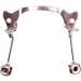 Wekiva replacement nose cushion holder made of metal nose bridge vintage glasses in oxenhorn form nose bridge metal glasses frame nasal cushion arm replacement glasses repair set silver