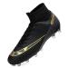 MFSH Unisex-Cleats Soccer Shoes for Big Boy Fg/ag High-top Spikes Football Shoes for Younth Professional Training Turf Indoor Ankle Boots Athletic Sneaker 7 Women/6 Men A-black