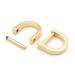 CRAFTMEMORE 5/8 Inch (Inside Width) D-Rings with Closing Screw Shackle Key Holder Horseshoe U Shape Dee Ring DIY Leather Craft Purse Replacement 4 pcs (Gold)