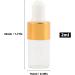 dijiusidy Empty Liquid Bottle With Glass Pipettes Refillable Leakproof Travel Dispenser Vacation Household Cosmetic Container Aromatherapy Transparent 2ml Transparent 2ml - Buy Online on GoSupps.com
