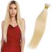Elailite virgin hair extensions real hair remy hair part brazilian hair extension 1 bundle of smooth straight Straight human hair piece 10-24 25-60cm 100g #613 bleached blonde
