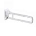 Folding Safety Handrails Flip-Up Toilet Grab Bar White Stainless Steel Folding Anti-Slip Handrail Toilet Grab Bar Security erly Support