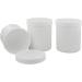 Kosmetex Empty Cosmetic Tin | 50g/60ml Round Screw Jar | White Plastic Cream & Ointment Jar - Buy Online on GoSupps.com