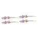MAGICLULU 2 Pairs Rhinestone Flower Hair Clip Metal Hair Barrettes Hair Accessories for Girls Tiaras for Girls Vintage Hair Accessories Hair Clips Purple Alloy Rhinestone Side Clip Geometry