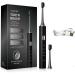 Rechargeable Electric Toothbrush with Medium-Soft Bristles Wireless Charging 4 Modes & Smart Timer - Black - Buy Online on GoSupps.com