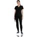 BARCO ONE Women's Pulse Scrub Top Sporty V-Neck Medical Top w/ 4-Way Stretch & 5 Pockets Small Black - Buy Online on GoSupps.com