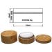 30g Portable Bamboo Makeup Container - Eco-Friendly DIY Cosmetic Jar with Sponge for Loose Powder & Foundation - Buy Online on GoSupps.com