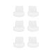 3 Pairs Silicone Eyelash Stamp DIY Portable Bottom Eyelashes Stamps Tool for Makeup White