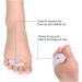 Toe Straightener Spacers - 3 Pairs of Gel Toe Separators for Foot Pain Relief and Toe Realignment - Washable and Reusable Toe Correctors and Bunion Relief - Buy Online on GoSupps.com