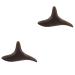 Healeved 2st triangular massage tab tool massage device Manual massage bars Thai massage tools foot massage triceratops Wenge sandalwood 13.50x8.00x2.20cmx2pcs such as shown