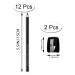 12 Pcs Waterproof Black Eyebrow Pencil Set - Long Lasting Liners for Tattoo Makeup | Includes 2 Sharpeners - Buy Online on GoSupps.com