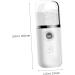 CANIGHT Hydrating Instrument Face Steamer Eyelash Extensions Mist Cool Mist Sprayer Facial Mister Abs White - Buy Online on GoSupps.com