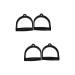 BESPORTBLE 4 Pcs Sports Handle Fitness Equipments Replaceable Plastic Blackx3pcs 18x16cmx3pcs