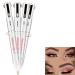 4 In 1 eyebrows rotating contour pen turn to change the color of new waterproof diverse durable eyebrow pencil eyes make-up beauty tool (3#)
