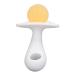 Baby Teether Stick for Newborns | Textured Handle | Large Candy Shape | Boilable | Sensory Development Toy | 6-12 Months (Yellow White) - Buy Online on GoSupps.com