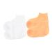 minkissy 4 Pairs Exfoliating Moisturizing Socks Dead Skin Socks Lotion Gloves Feet Care Socks Moisturizing Lotion Moisturizing Socks for Cracked Feet Women Pedicure Socks Sebs Miss